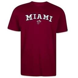 Camiseta New Era Regular NBA Miami Heat Back To School Manga Curta