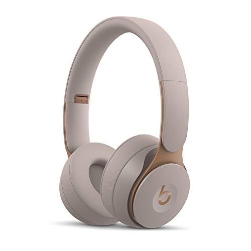 Beats Fone de ouvido sem fio Solo Pro com cancelamento de ruído – Chip para fone de ouvido Apple H1, Bluetooth Classe 1, 22 horas de tempo de audição, microfone embutido – Cinza