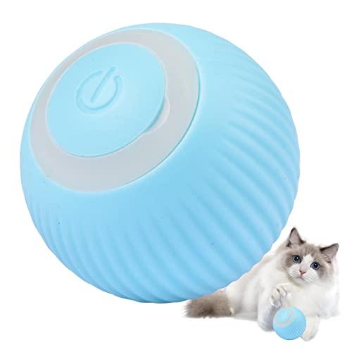 Bola de rolamento inteligente | Brinquedo interativo para gatos com bola rolante automática | Smart USB recarregável de 360 graus auto rotação automática brinquedo inteligente perseguição bola para estimular o instinto de caça de animais de estimação