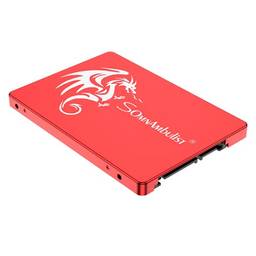 Somnambulist SSD 1TB SATA III 6GB/S Interno Disco sólido 2,5”7mm 3D NAND Chip Up To 520 Mb/s (Vermelho Dragão-1TB)