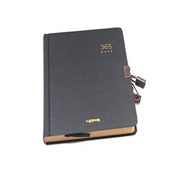 TOYANDONA Caderno diário com cadeado 365 dias diário secreto adorável caderno de anotações diário para estudantes, homens e mulheres (estilo aleatório)