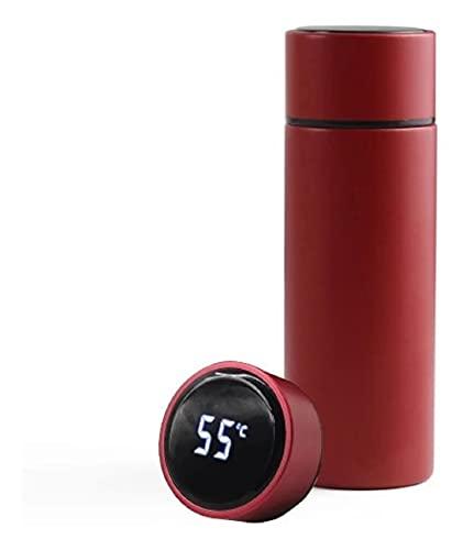 Garrafa Térmica Café, Água C/Sensor De Temperatura Em Led Cor:Vermelho
