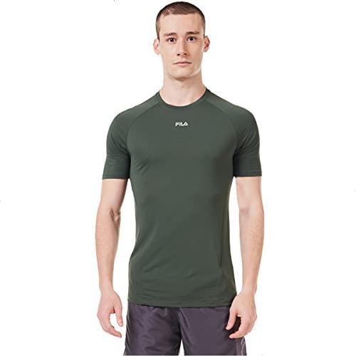Camiseta Bio, FILA, Masculino, Verde Militar/Refletivo, GG