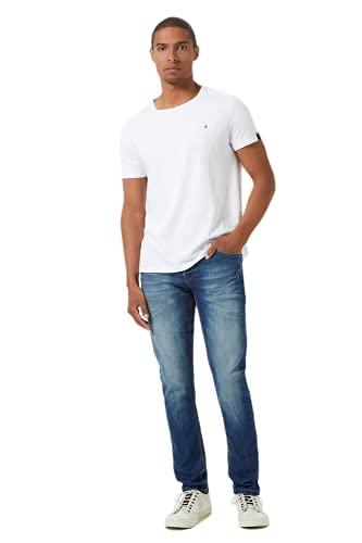 Jeans Replay jeans ronas slim masculino, Blue Médio, 42