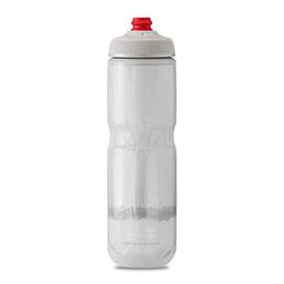 Polar Bottle Garrafa de água térmica para bicicleta Breakaway – livre de BPA (carvão e prata, 590 ml)