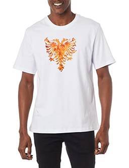 T-Shirt Cavalera Comfort Aguia Fire, Masculino, Cavalera, Branco, G