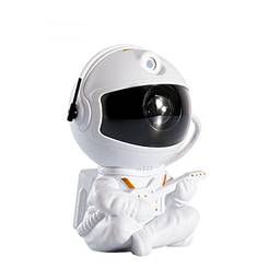 Projetor Astronauta Galaxy Luz Noturna Céu Estrelado Colorido RGB LED Decoração do Quarto Lâmpada de Cabeceira do Quarto Humor Romântico Presente Infantil Com Controle Remoto (branco 1)