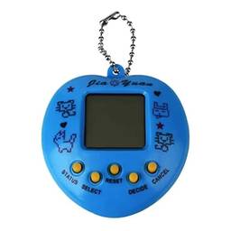 Bichinho Virtual Nostalgia Chaveiro Retro Anos 90 Game Machine Pet Emite sons para lembrar de cuidar (AZUL)