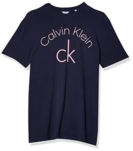 Camiseta Slim, Calvin Klein, Masculino, Azul, M