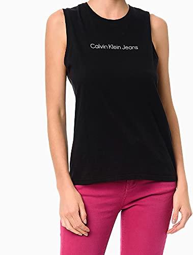 Camiseta logo centralizado,Calvin Klein,Preto,Feminino,P