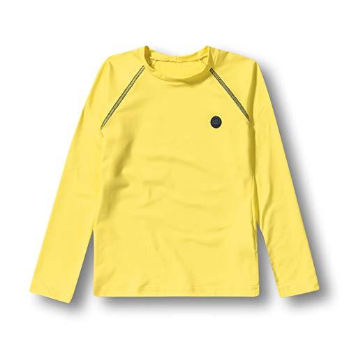 Camiseta Praia Marisol criança-unissex, Amarelo, 8