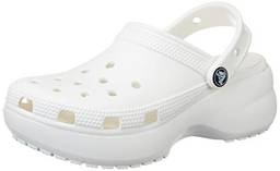 Sandália Classic Platform Clog, Crocs, Adulto-Unissex, White, 38