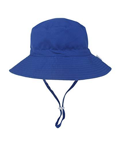 Chapéu de sol para bebê verão chapéus para menino de bebê UPF 50+ Proteção solar para criança chapéu balde para bebê menina boné ajustável (Azul royal, 44-46 cm / 3-6 Months)