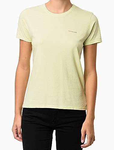 Camiseta logo básico peito,Calvin Klein,Verde,Feminino,P