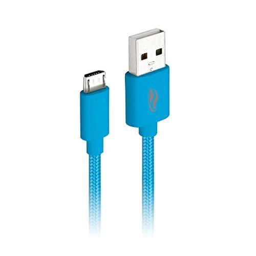 C3TECH Cabo USB para Micro USB CB-M11BL Azul - Cabo 1metro Compativel com Android Suporte a Carregamento e Transferência de Dados