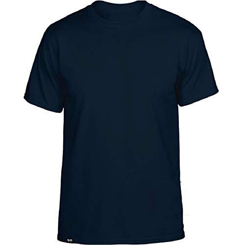 Camiseta Masculina Básica Algodão T-Shirt Slim Tee – Slim Fitness Fashion - Marinho – GG