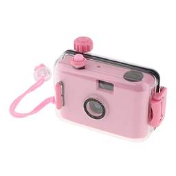 Câmera Impermeável Subaquática Mini De 35mm Com De Habitação, Câmera de filme Câmera retrô, Rosa