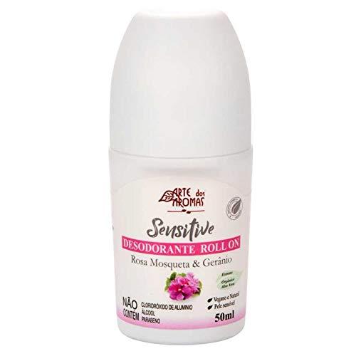 Desodorante Roll On Rosa Mosqueta Vegan Arte dos Aromas 50ml