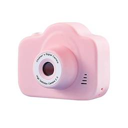 Moniss Câmera digital de 20 MP para crianças com suporte de tela IPS de 2 polegadas Câmera de vídeo com foco automático 1080P com slot para cartão TF (máximo de 32 GB), rosa
