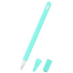 Novo estojo de silicone antiqueda e antiderrapante para caneta de silicone TwiHill para Apple Pencil 2ª geração (Verde)