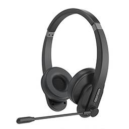 Staright Fones de ouvido OY632 com microfone Fone de ouvido sem fio com cancelamento de ruído Fone de ouvido montado em fone de ouvido para telefones celulares PC tablet home office