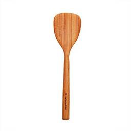 KitchenAid Espátula curta universal de bambu, tamanho único, madeira
