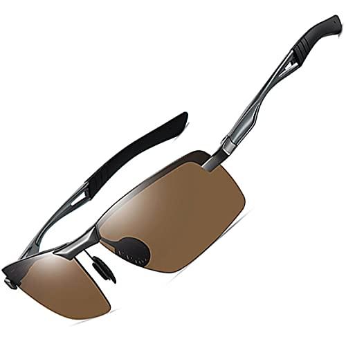 Óculos de Sol Masculinos Polarizados ,Joopin Óculos Esportivos Homems Femininos Estilo de Pesca, Dirigindo , Ciclismo, Beisebol , UV400 Proteção (Marrom)
