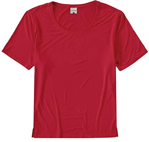 Camiseta Viscose com fenda, Malwee, Femenino, Vermelho Escuro, G