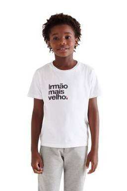 Camiseta Reserva Mini Irmão Mais Velho, Infantil (Branco, 8)