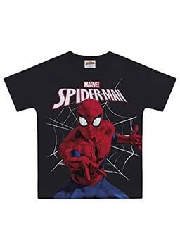 Camiseta Spider-Man, Meninos, Fakini, Preto, 4