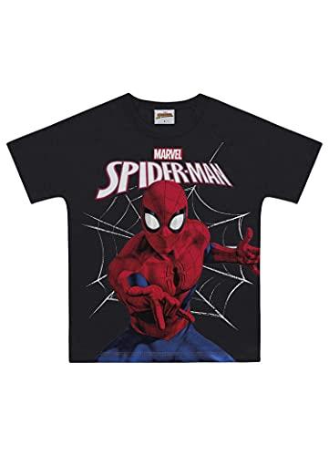 Camiseta Spider-Man, Meninos, Fakini, Preto, 8