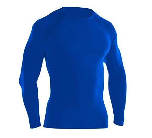 Camisa Termica Adulto Blusa Proteção UV 50 Quente/Frio Fitness Esporte (GG, azul roial)