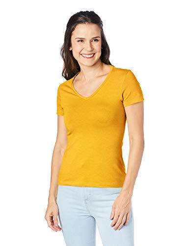 Camiseta Cotton light, Malwee, Femenino, Amarelo, PP