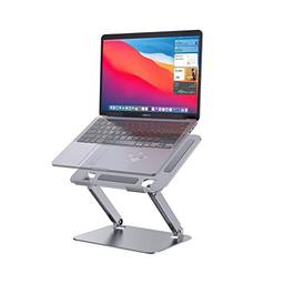 LENTION Suporte ergonômico para notebook com altura ajustável e suporte portátil compatível com MacBook Air Pro, HP Dell XPS Lenovo, todos os laptops 11-15,6 polegadas (L5b, cinza)