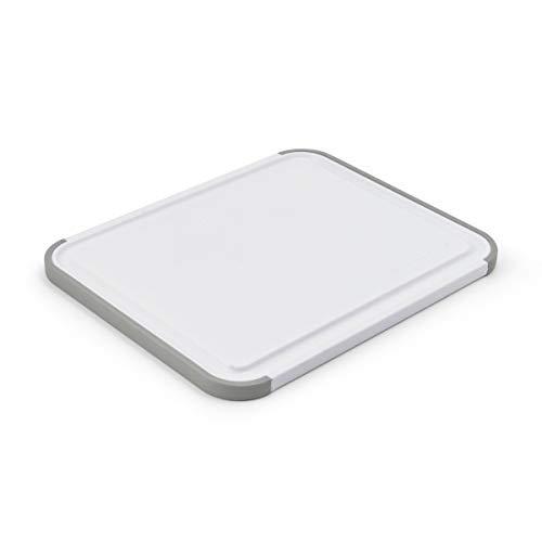 KitchenAid Tábua de corte de plástico antiderrapante clássica, 20 x 25 cm, branca