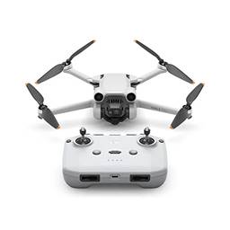 DJI Mini 3 Pro – Drone de câmera leve e dobrável com vídeo 4K/60fps, foto de 48MP, tempo de voo de 34 minutos, detecção de obstáculos tridirecional, ideal para fotografia aérea e redes sociais
