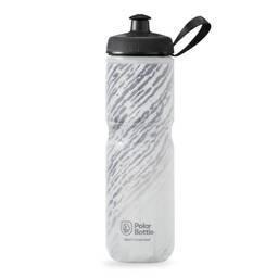 Polar Bottle Garrafa de água esportiva isolada – livre de BPA, garrafa esportiva e de bicicleta com alça (Nimbus – Storm Carvão/Branco, 700 ml)