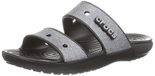 Sandálias Crocs Classic Glitter II Sandal adulto-unissex, Preto, 39