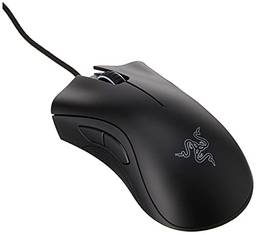 Mouse gamer Razer DeathAdder Essential: Sensor óptico 6400 DPI - 5 botões programáveis -Preto clássico