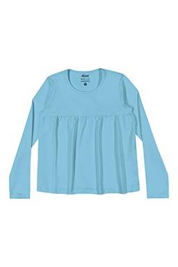 Blusa em cotton confort, Elian, Meninas, Azul, PB