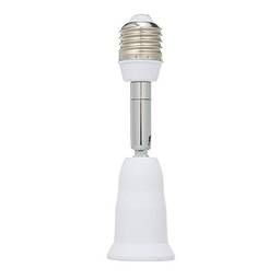 Adaptador de lâmpada, Romacci E26 / E27 Extensor de Soquete de Luz Vertical 180 ° Ajustável Horizontal 360 ° Ajustável Max 60 W Extensor de Soquete de Conversor de Luz