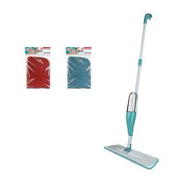 Flash Limp, Kit Mop Spray Fit 0556 + 2 Refis Extra De Microfibra para chão, KIT1768, Verde