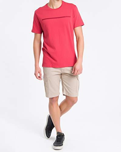 Camiseta Logo Palito, Calvin Klein, Masculino, Vermelho, P