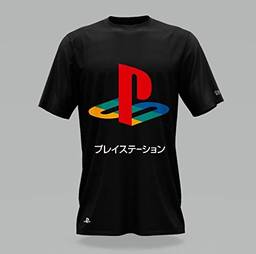 Camiseta playstation - classic katakana color - banana geek m