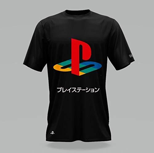 Camiseta playstation - classic katakana color - banana geek p