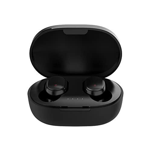 Wireless BT 5.0 Earbuds In-Ear Sports Earbuds Fone de ouvido leve para iOS/Android Hi-Fi Stereo Sound, preto