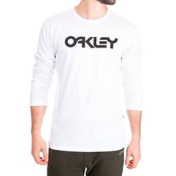 Camiseta Oakley Masculina Mark II LS Tee, Branco, G