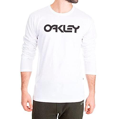 Camiseta Oakley Masculina Mark II LS Tee, Branco, M