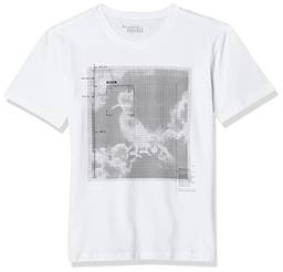 Camiseta Mini Pf Estampada Nuvens, Reserva Mini, Meninos, Branco, 4