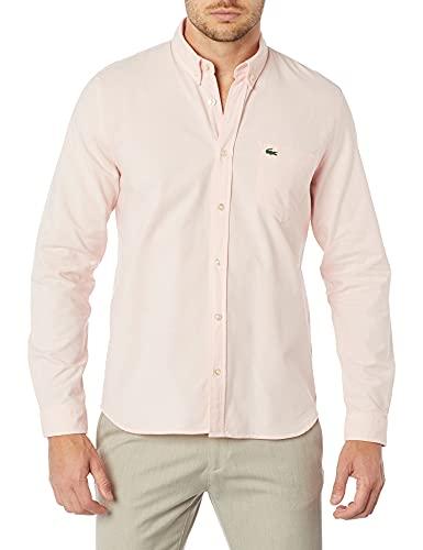 Camisa Straight Fit Lacoste Rosa 42